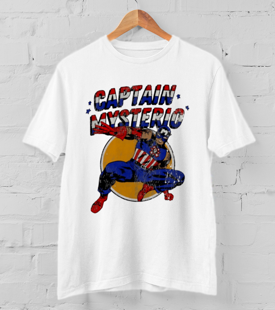 Captain Mysterio Lucha Libre Marvel Comics Mashup T-Shirt