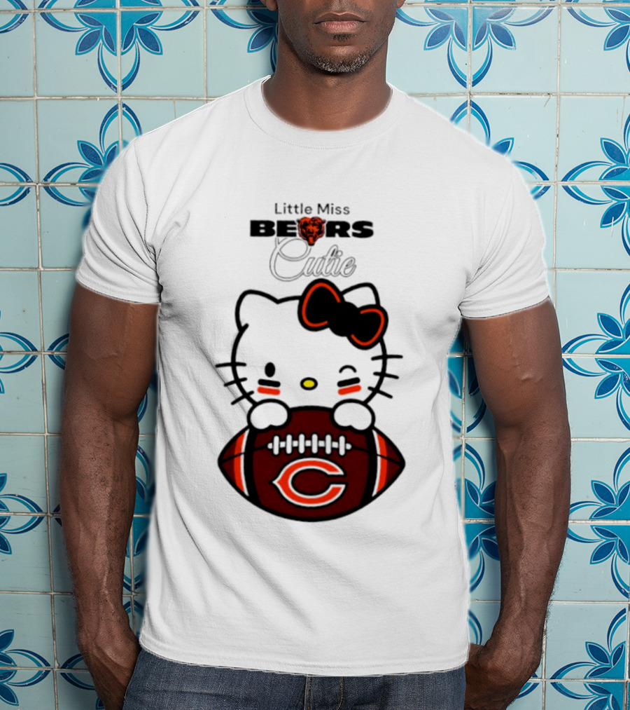 Chicago Bears 2026 Hello Kitty Little Miss Bears Cutie Football Edition T-Shirt