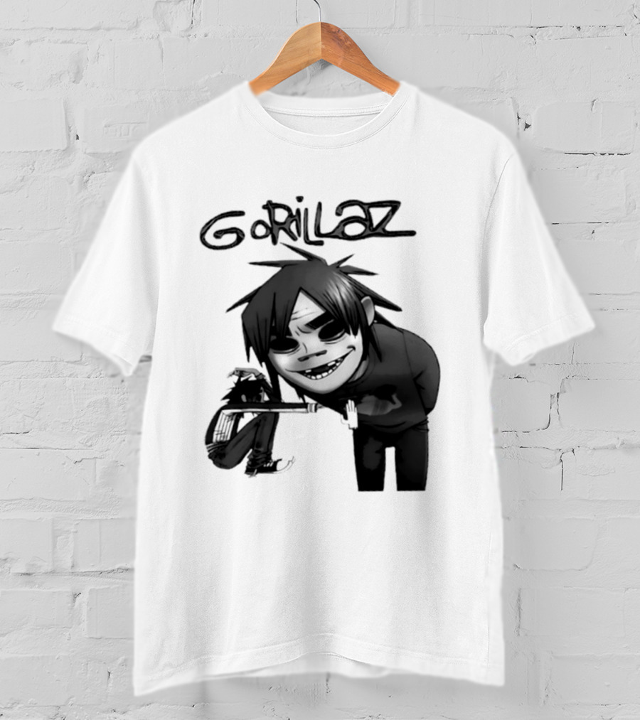 Gorillaz Band Damon Albarn Jamie Hewlett Character Art Alternative Rock T-Shirt