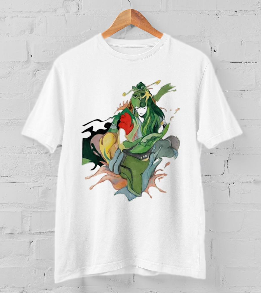 Hand Painted Nujabes Abstract Art Colorful Brushstrokes T-Shirt