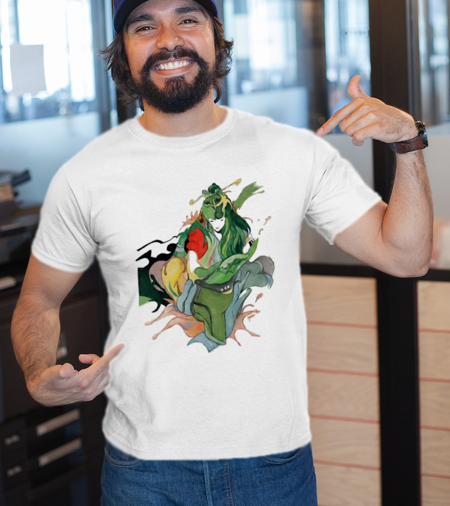 Hand Painted Nujabes Abstract Art Colorful Brushstrokes T-Shirt