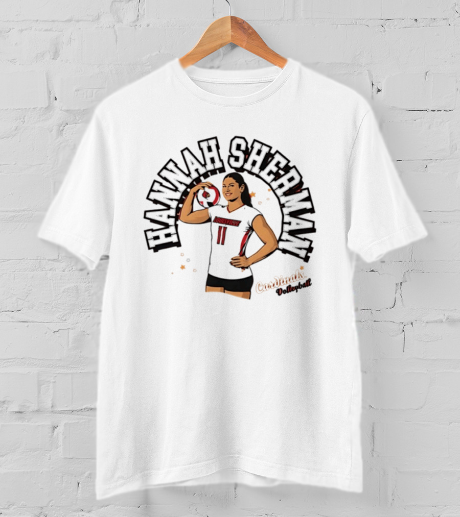 Hannah Sherman Louisville Cardinals Volleyball NCAA T-Shirt
