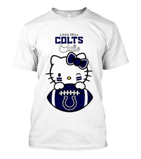 Indianapolis Colts X Hello Kitty Little Miss Colts Cutie Football 2026 Season T-Shirt