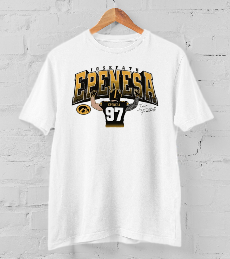 Iosefatu Epenesa Iowa Hawkeyes 97 Fan Football T-Shirt