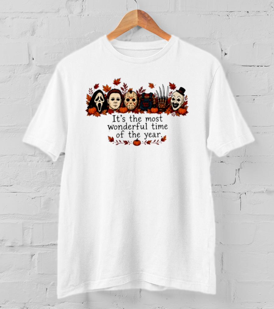It’s The Most Wonderful Time Of The Year Horror Movie Characters T-Shirt