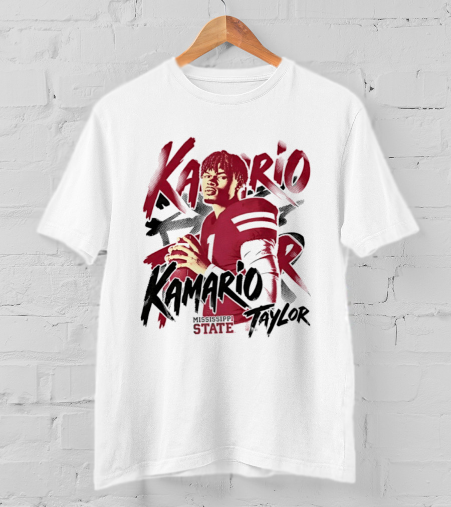 KaMario Taylor Mississippi State Bulldogs Football Player T-Shirt