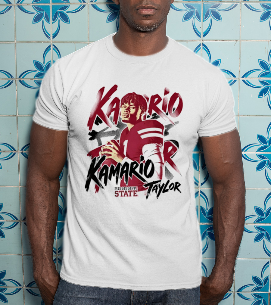 KaMario Taylor Mississippi State Bulldogs Football Player T-Shirt