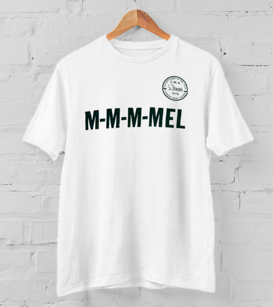 M M M Mel Entertainer Of The Year 1976 CMA Country Music Assn T-Shirt