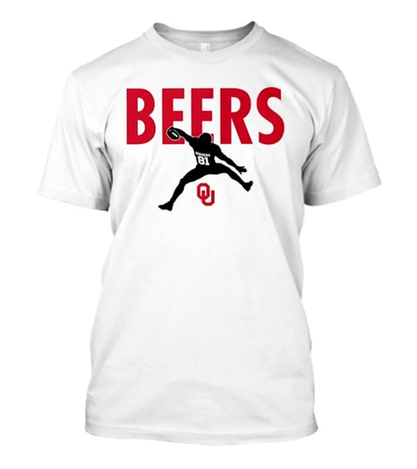BEERS Oklahoma Sooners Football Hurdle 81 T-Shirt