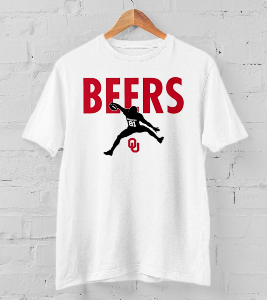 BEERS Oklahoma Sooners Football Hurdle 81 T-Shirt