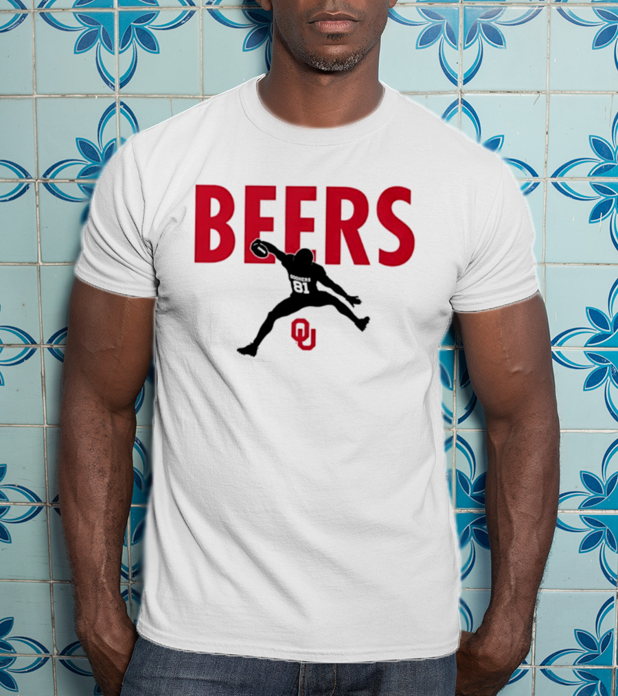 BEERS Oklahoma Sooners Football Hurdle 81 T-Shirt