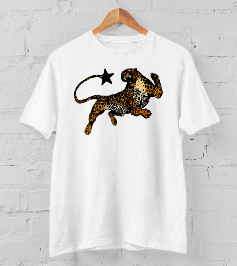 Leopard Star Wild Cat Fierce Roar T-Shirt