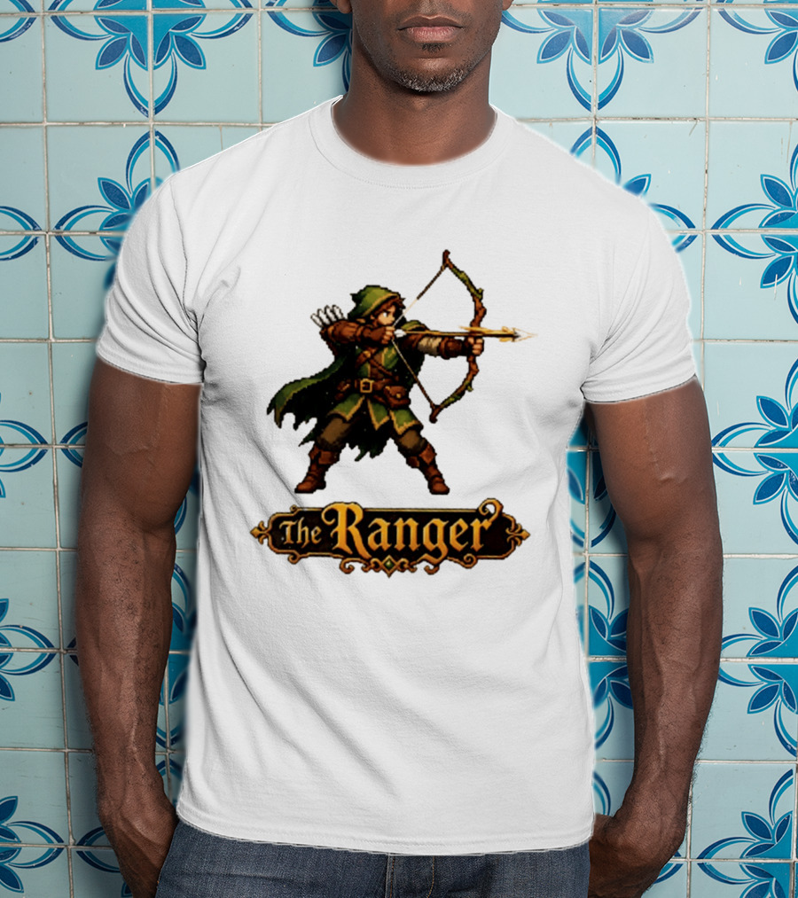 The Ranger Pixel Fantasy Archer RPG Adventure Gaming T-Shirt