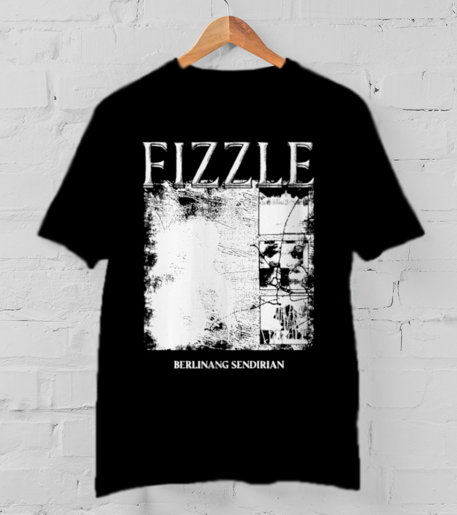 Fizzle Berlinang Sendirian Indie Rock Music T-Shirt