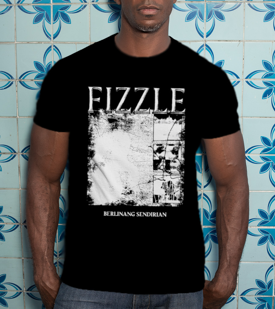 Fizzle Berlinang Sendirian Indie Rock Music T-Shirt