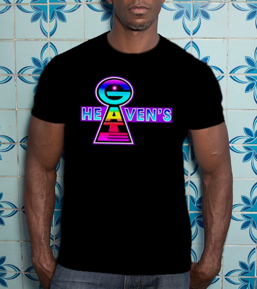 Heaven's Gate UFO 1997 New Religious Movement Keyhole T-Shirt
