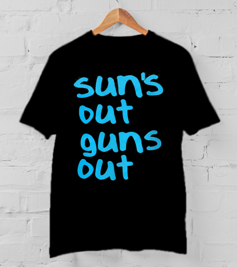 Sun's Out Guns Out Channing Tatum Blue T-Shirt