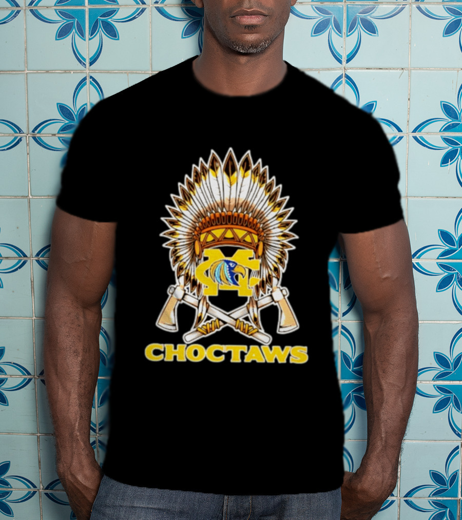 Choctaws MC Eagle Headdress Tomahawks Feathered Headdress T-Shirt