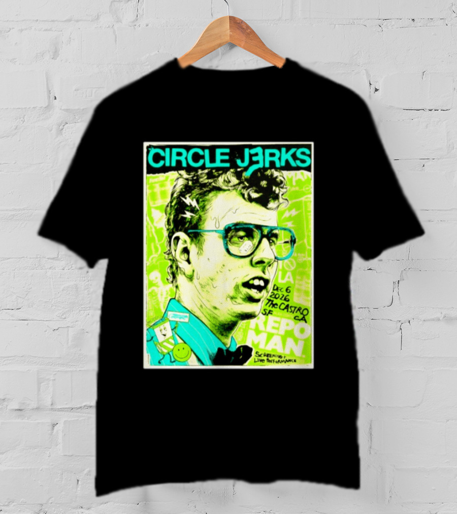 Circle Jerks Repo Man Screening Dec 6 2026 The Castro SF Live Performance T-Shirt
