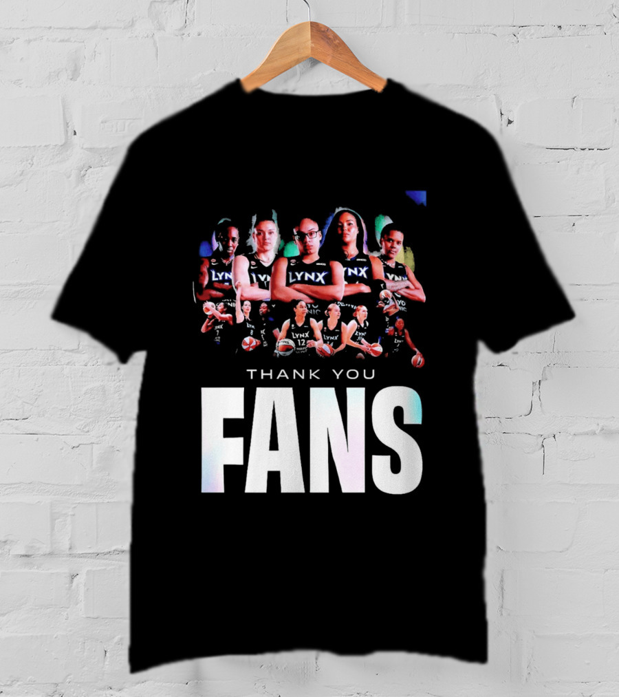 Minnesota Lynx WNBA Team Roster Thank You Fans T-Shirt