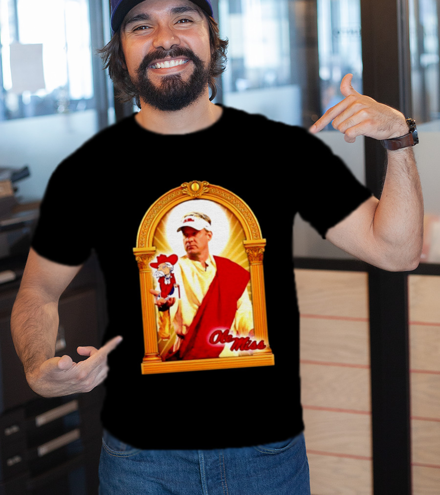 Lane Kiffin Ole Miss Colonel Reb Archway T-Shirt