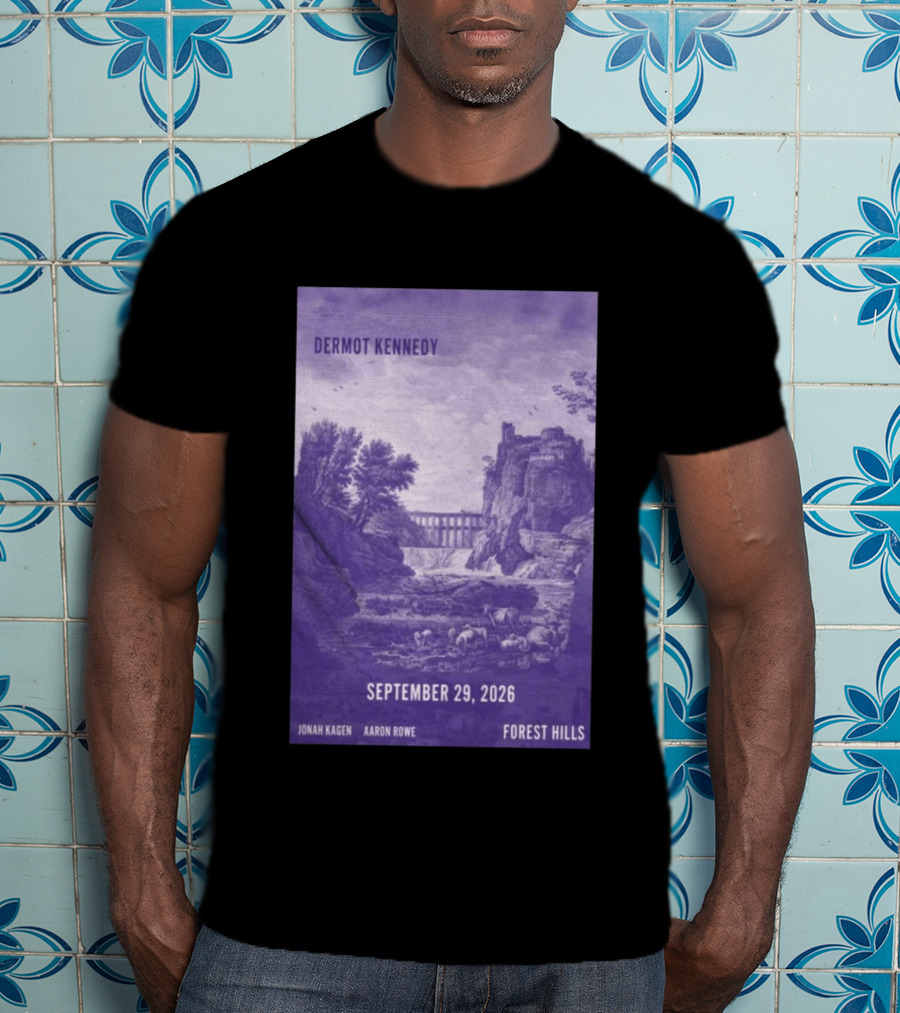 Dermot Kennedy Forest Hills September 29 2026 Jonah Kagen Aaron Rowe T-Shirt