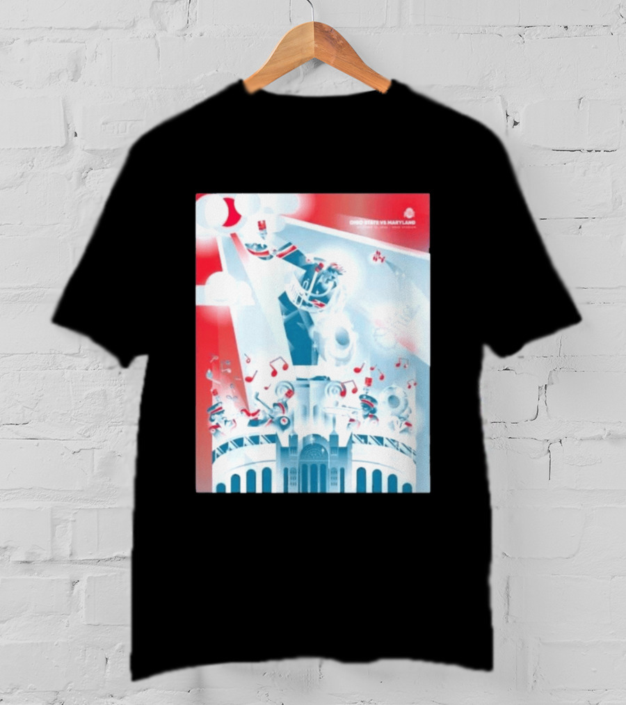 Ohio State Buckeyes Vs Maryland 2026 Football Stadium Celebration T-Shirt