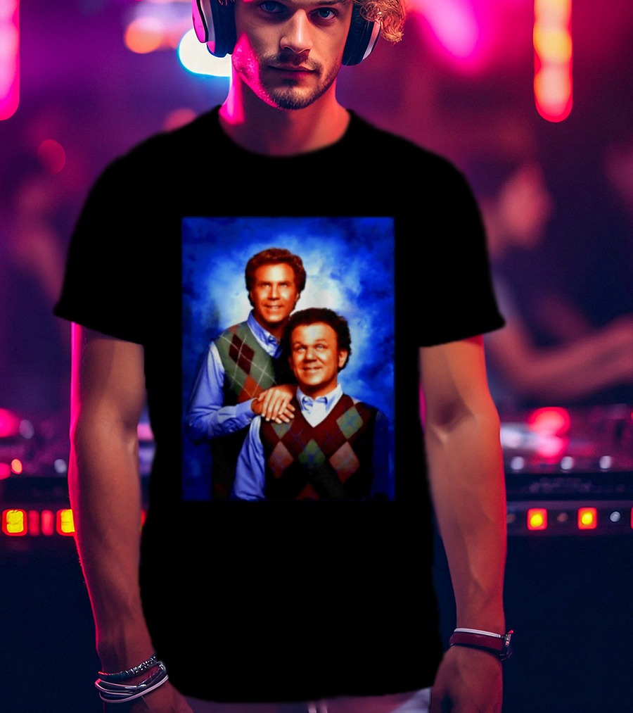 Will Ferrell John C Reilly Step Brothers Argyle Sweater T-Shirt