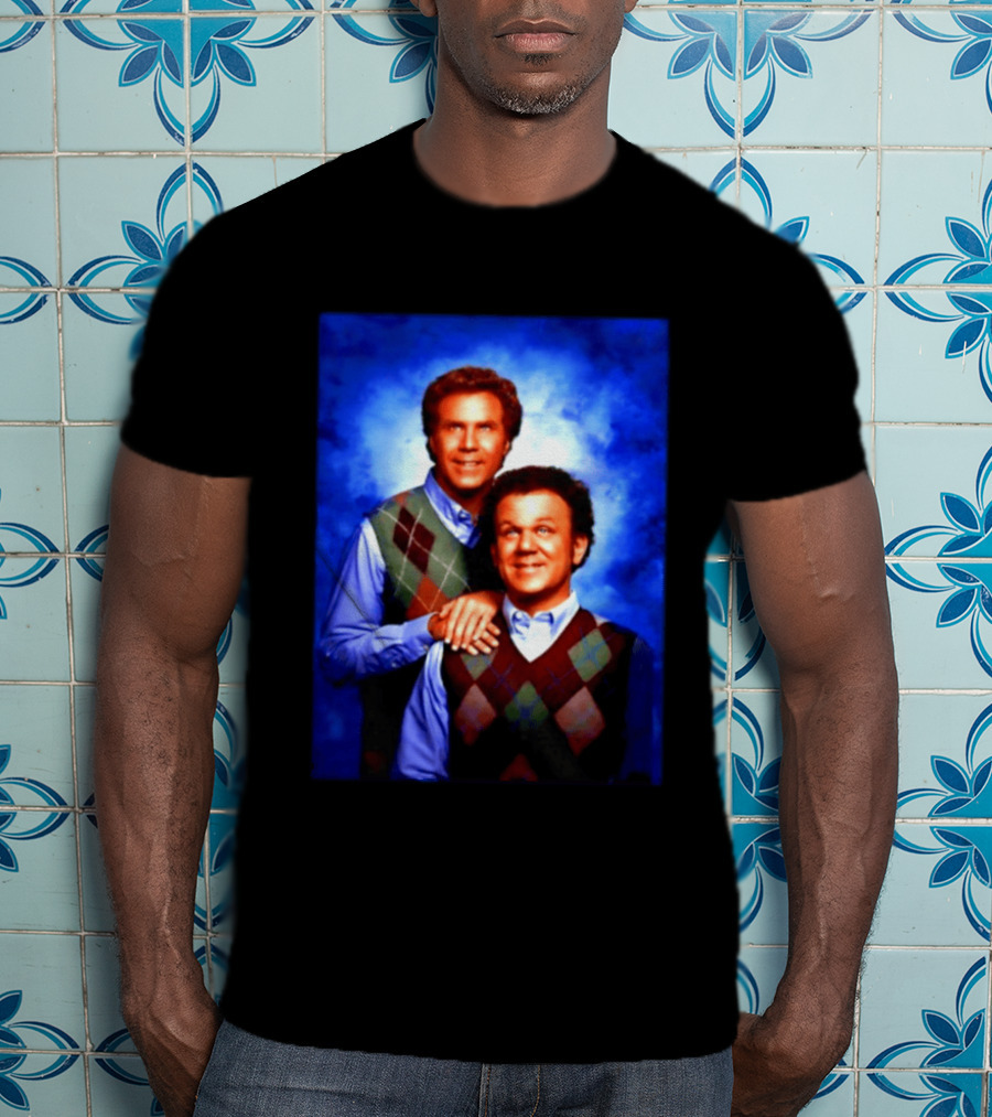 Will Ferrell John C Reilly Step Brothers Argyle Sweater T-Shirt