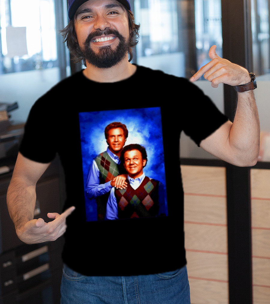 Will Ferrell John C Reilly Step Brothers Argyle Sweater T-Shirt