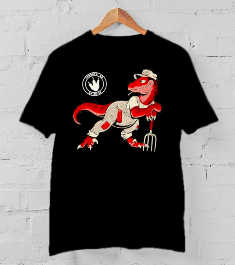 Red Clay Strays 2026 Toronto Ontario Event Dinosaur Farmer T-Shirt