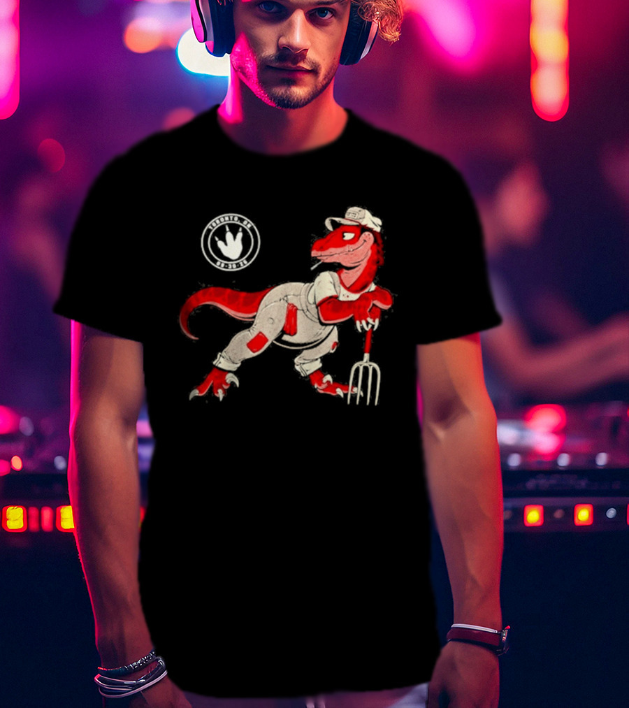 Red Clay Strays 2026 Toronto Ontario Event Dinosaur Farmer T-Shirt