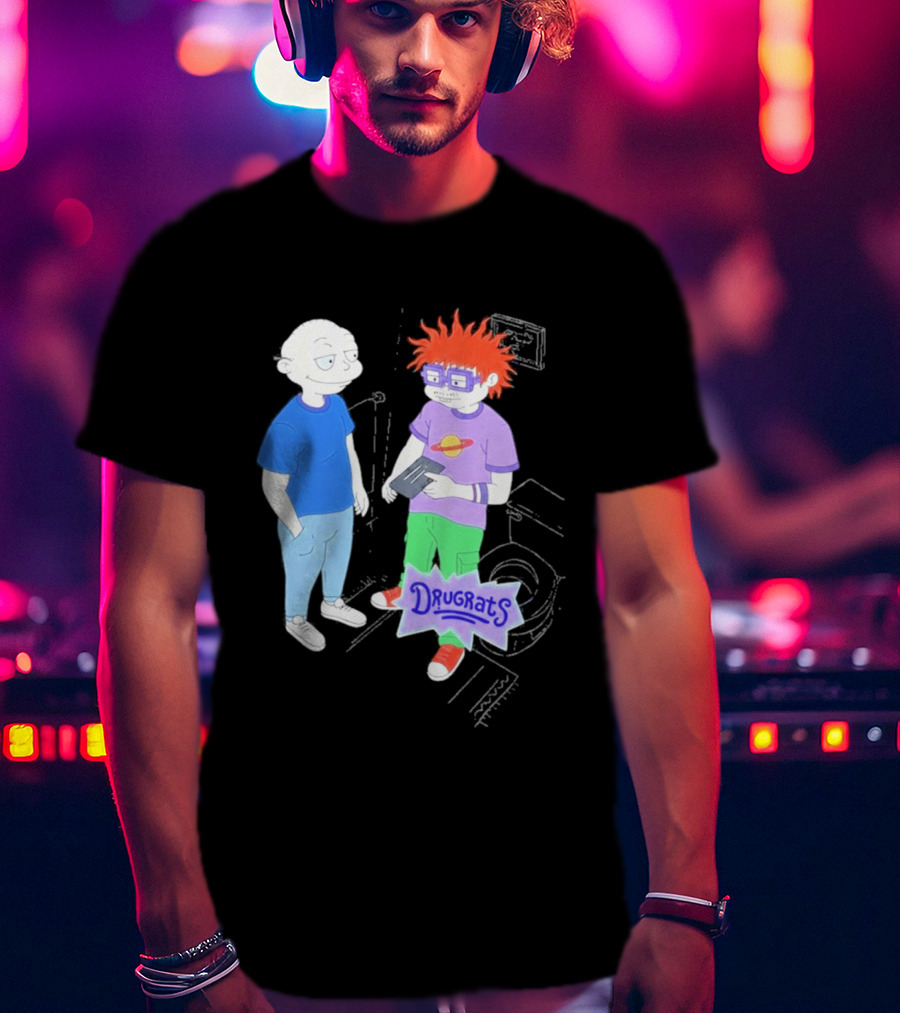 Tommy And Chuckie Drugrats Parody With Cartoon Characters T-Shirt