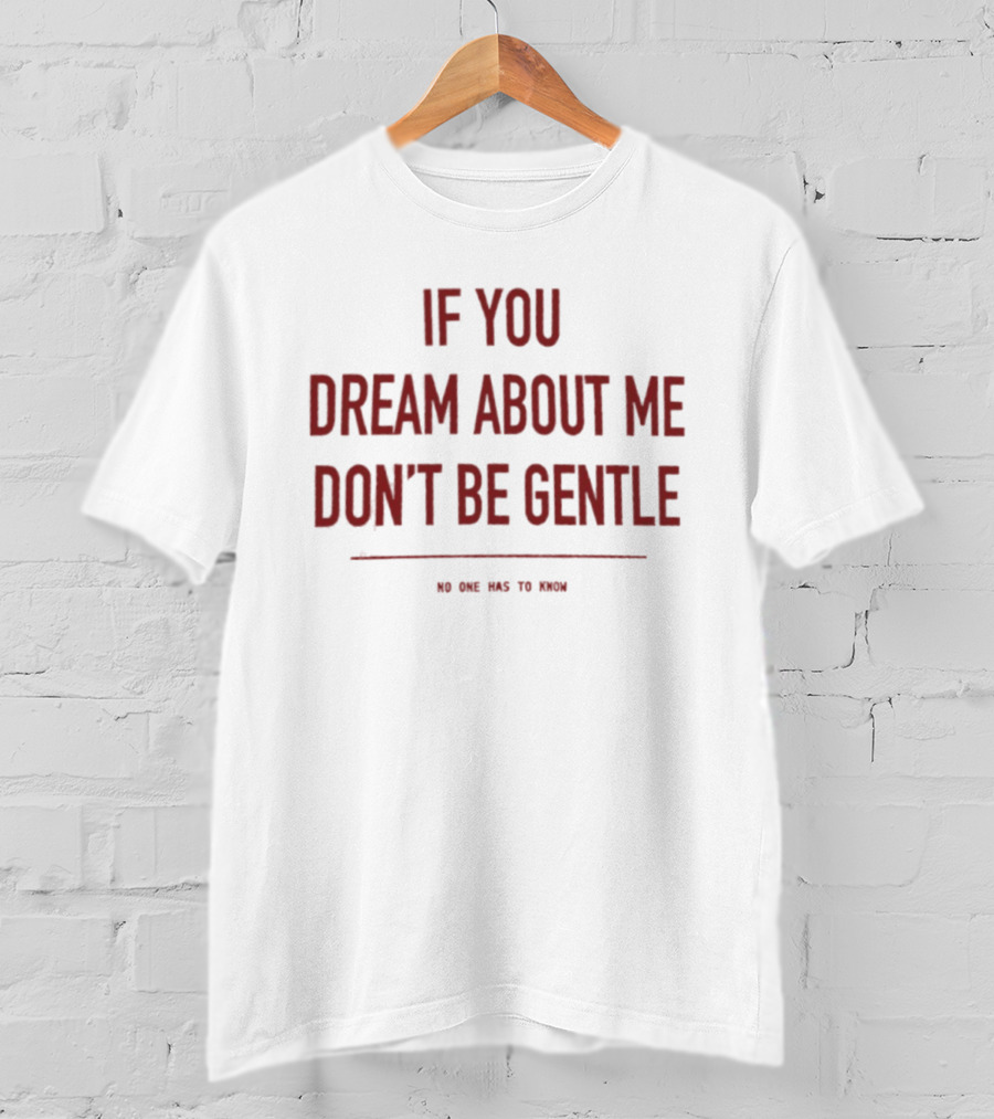 If You Dream About Me Don't Be Gentle No One Has To Know T-Shirt