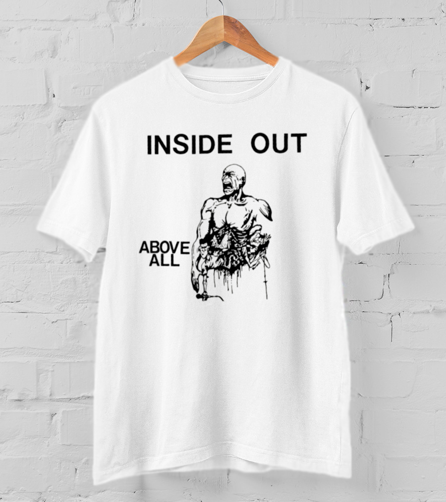Inside Out Zack De La Rocha Above All Hardcore Punk T-Shirt