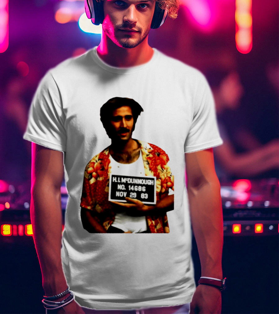 Nicolas Cage HI McDunnough Shot No. 14686 Raising Arizona November 29 83 T-Shirt