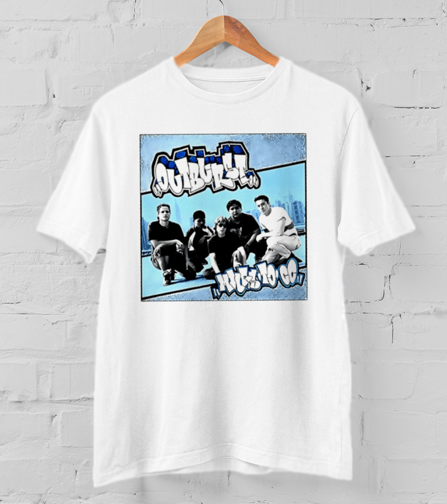 Outburst Miles To Go NYHC Skyline Band Photo T-Shirt