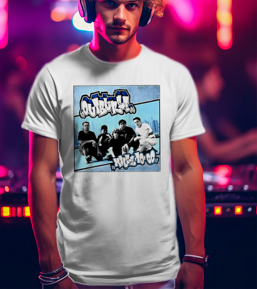 Outburst Miles To Go NYHC Skyline Band Photo T-Shirt