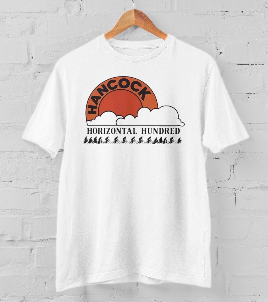 Hancock Horizontal Hundred Cycling Event Rj Decker Aloysius Aiken T-Shirt