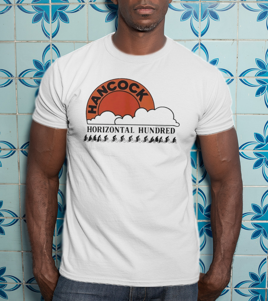 Hancock Horizontal Hundred Cycling Event Rj Decker Aloysius Aiken T-Shirt