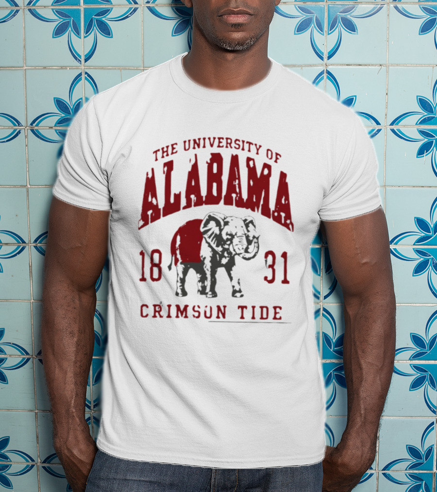 The University Of Alabama 1831 Crimson Tide Elephant T-Shirt