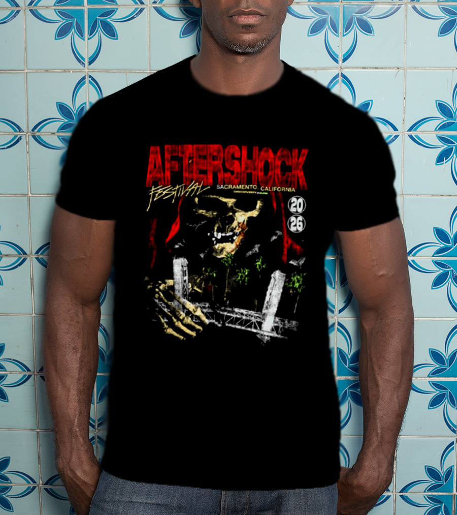 Aftershock Festival 2026 Sacramento CA October 1 4 2026 Dark Crossing Festival T-Shirt