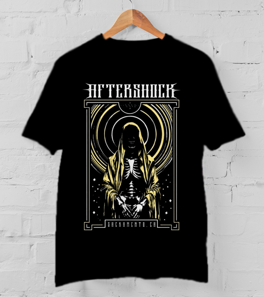 Aftershock Festival Sacramento CA Night Wish October 1 4 2026 Skeleton T-Shirt