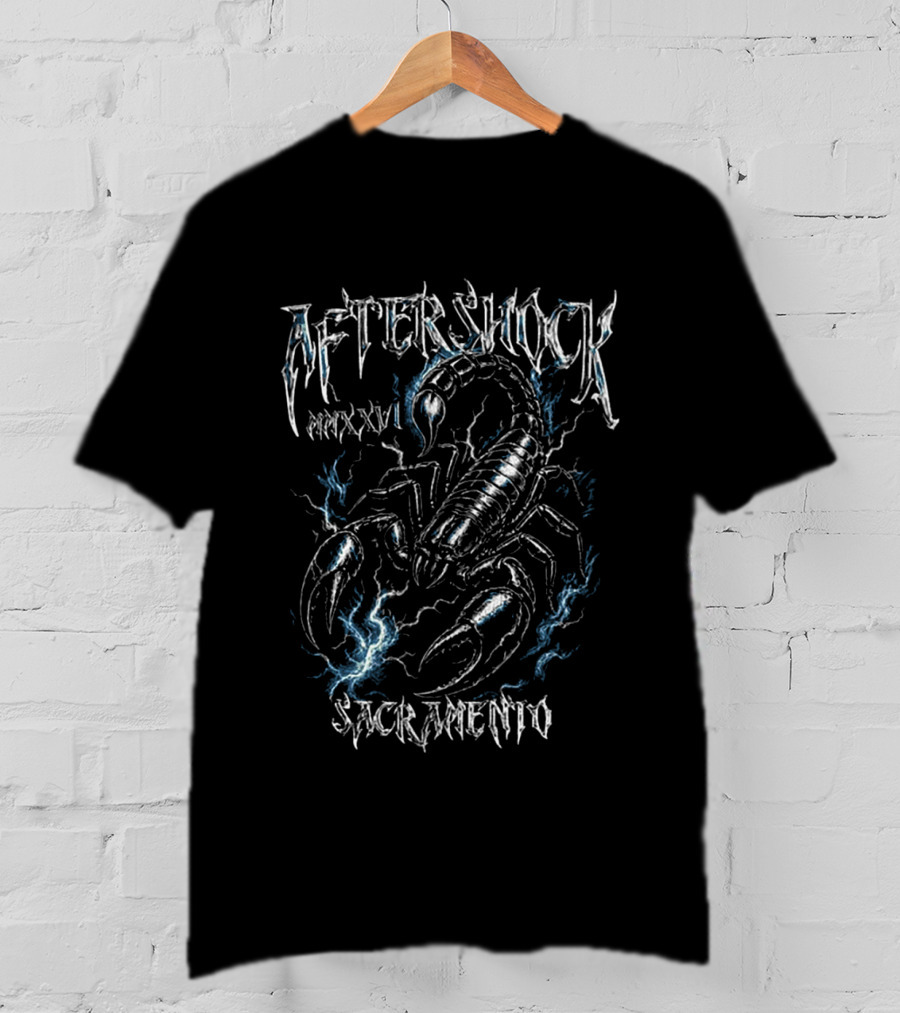Aftershock MMXXVI Scorpion Sacramento 2026 Festival T-Shirt