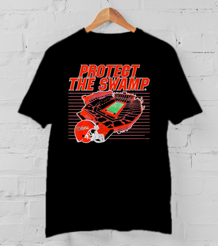 Florida Gators Protect The Swamp Stadium Helmet Football T-Shirt