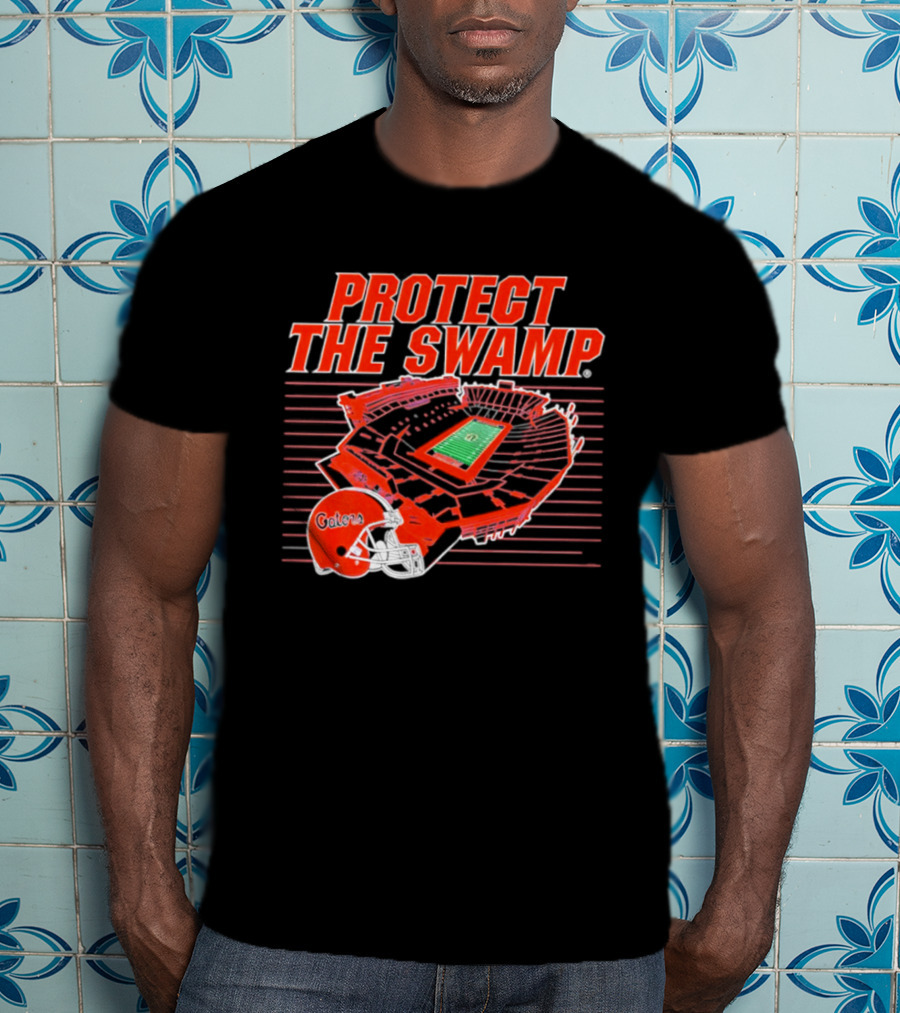 Florida Gators Protect The Swamp Stadium Helmet Football T-Shirt
