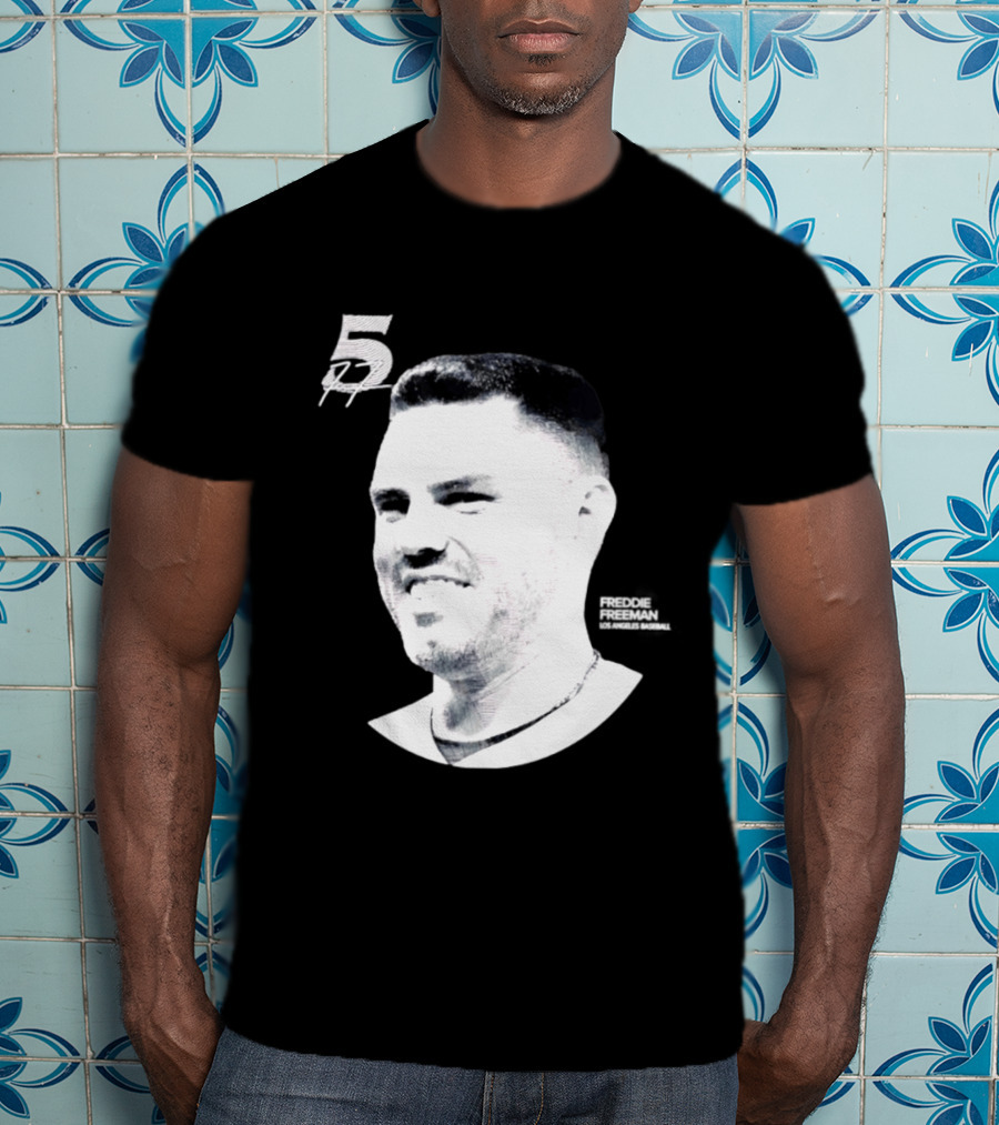 Freddie Freeman Number 5 Los Angeles Dodgers MLB 2026 Lineage Series T-Shirt