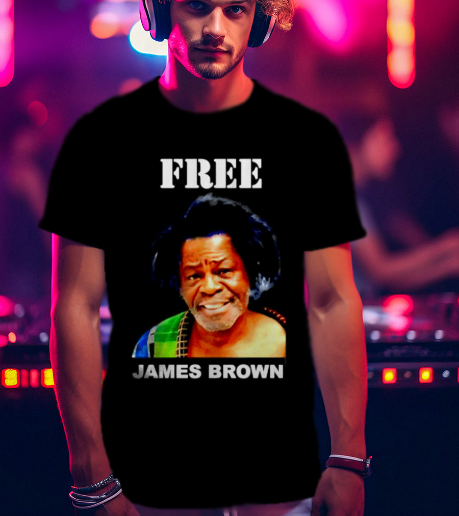 FREE James Brown Godfather Of Soul Funk T-Shirt
