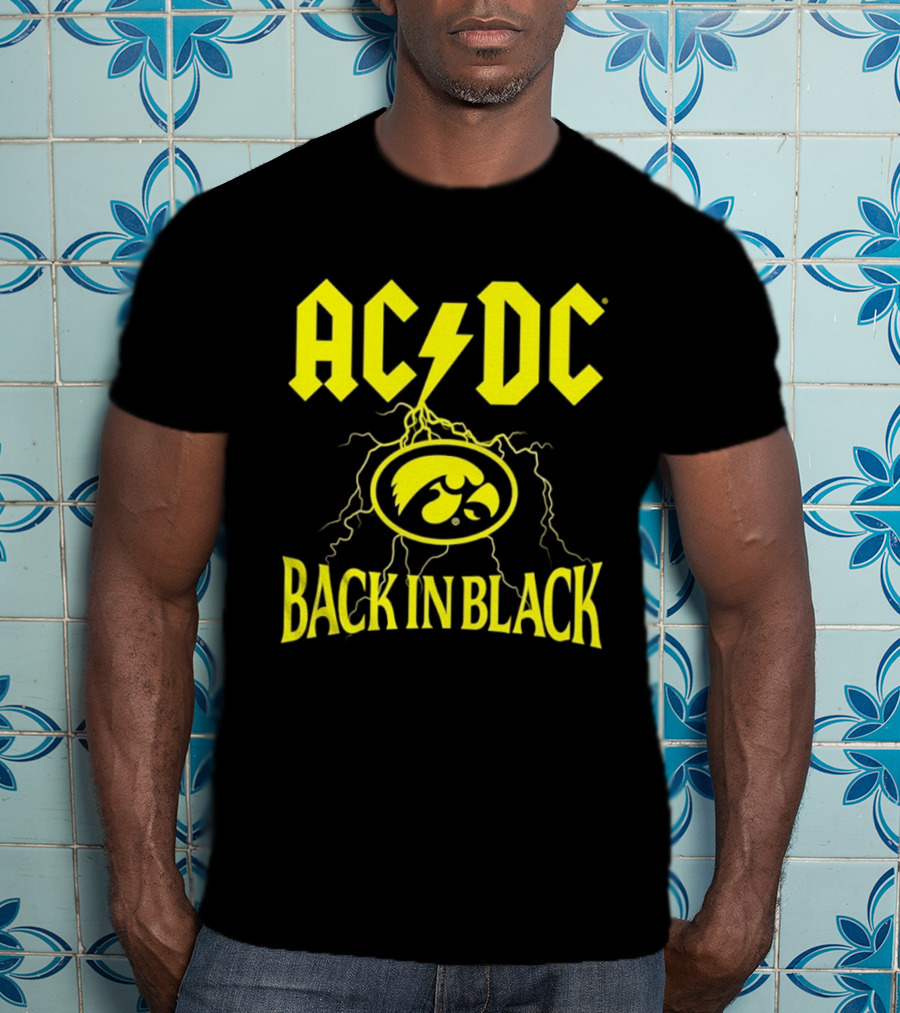 Iowa Hawkeyes AC DC Back In Black College GameDay 2026 T-Shirt