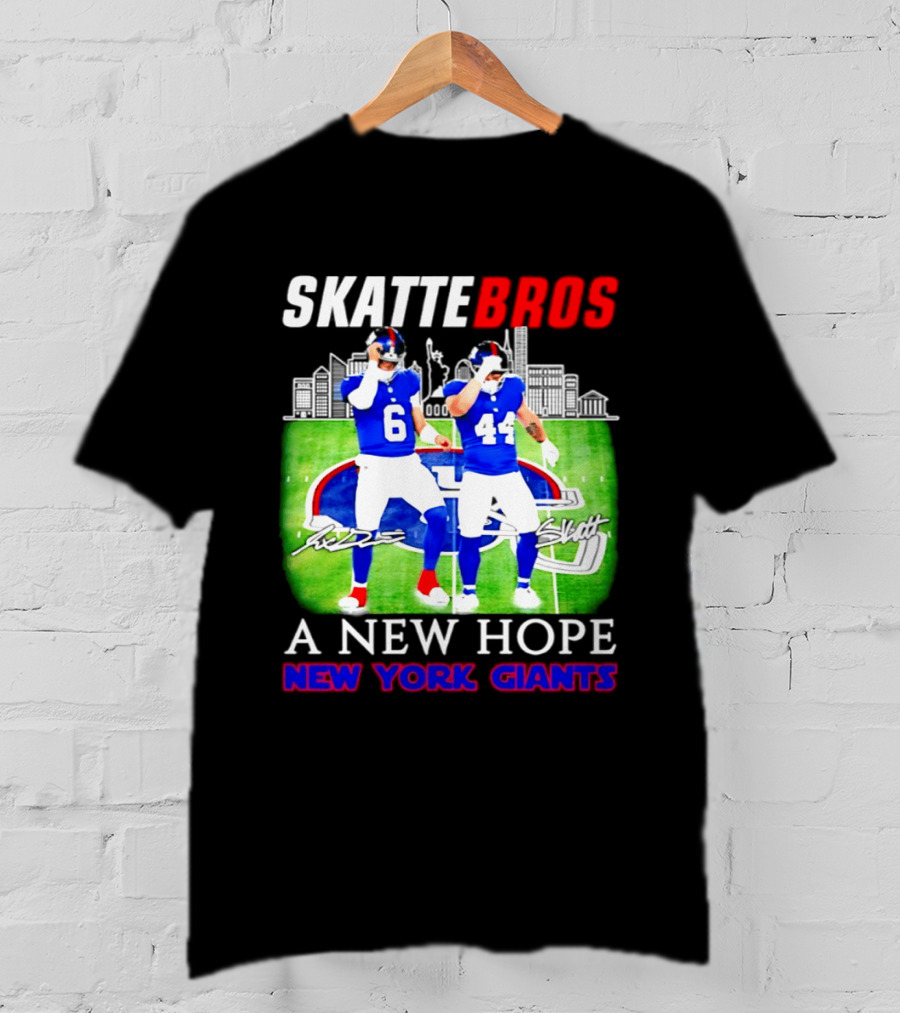 Skattebros Jaxson Dart Cam Skattebo New York Giants A New Hope T-Shirt